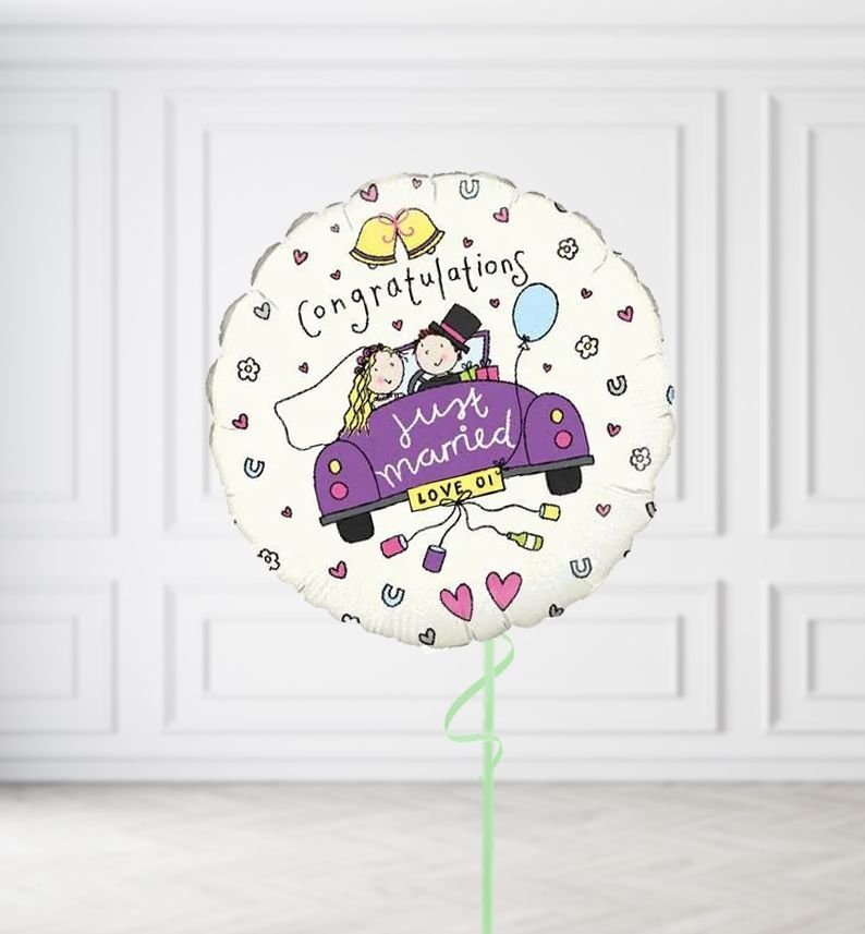 Just Married Balloons