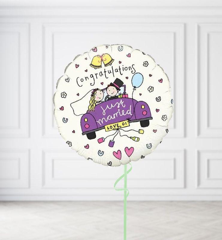 Just Married Balloons