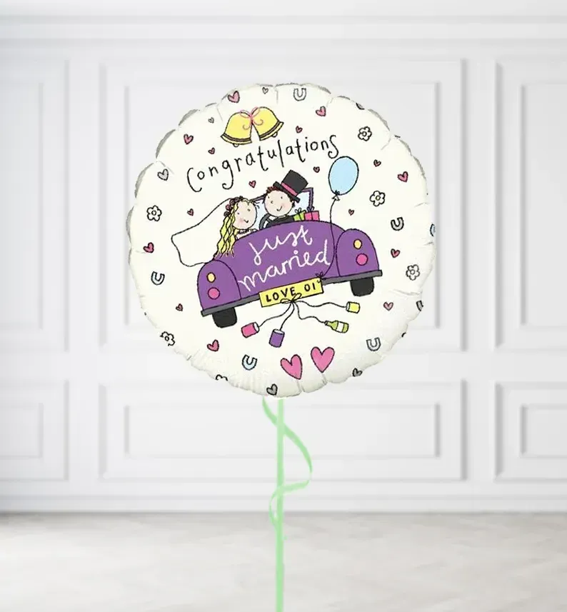 Just Married Balloons Just Married Balloons, Build a Helium Filled Bunch: No Extras