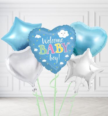 Welcome Baby Boy Balloons Welcome Baby Boy Balloons