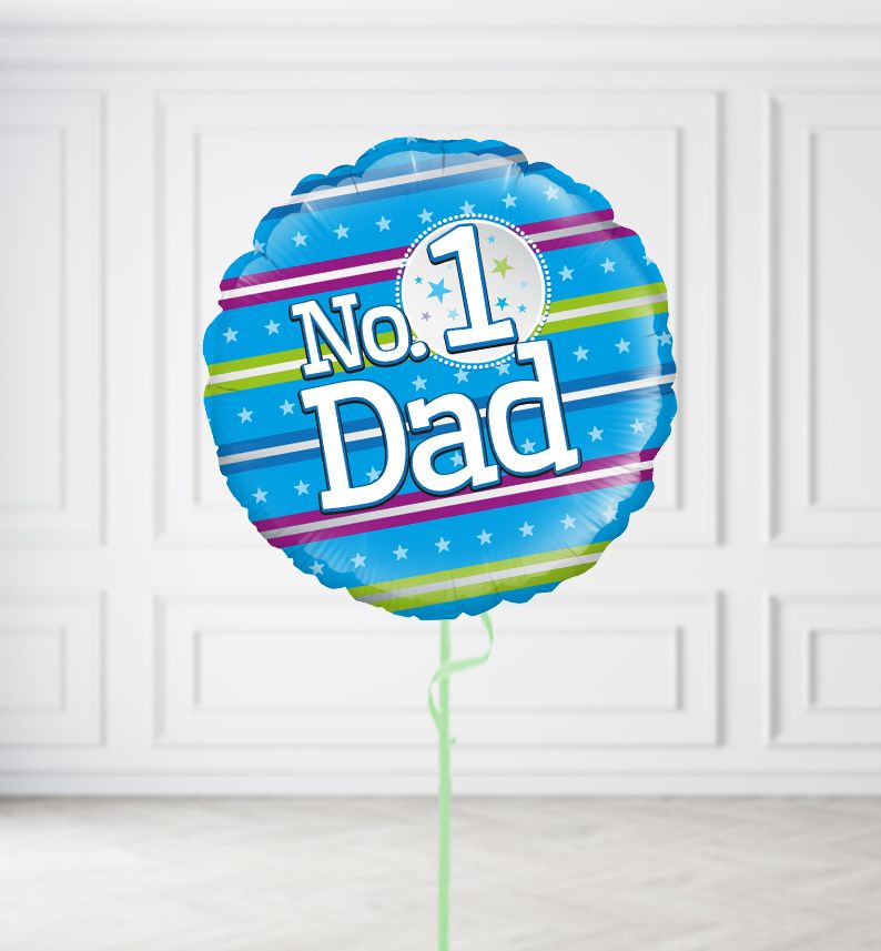 Number 1 Dad Balloons, Build a Helium Filled Bunch: No Extras, Build a Bouquet: No Extras