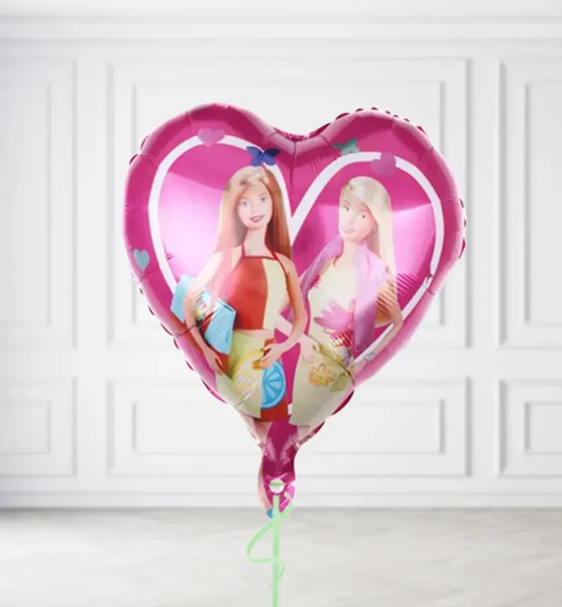 Barbie Heart Balloons Barbie Heart Balloons, Build a Helium Filled Bunch: No Extras, Build a Bouquet: No Extras