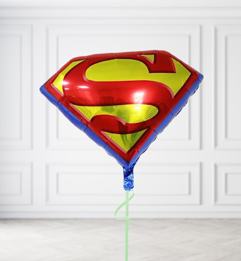 Superman Sign Balloons, Build a Helium Filled Bunch: No Extras, Build a Bouquet: No Extras