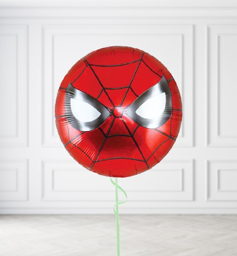 Spiderman Head Balloons, Build a Helium Filled Bunch: No Extras, Build a Bouquet: No Extras