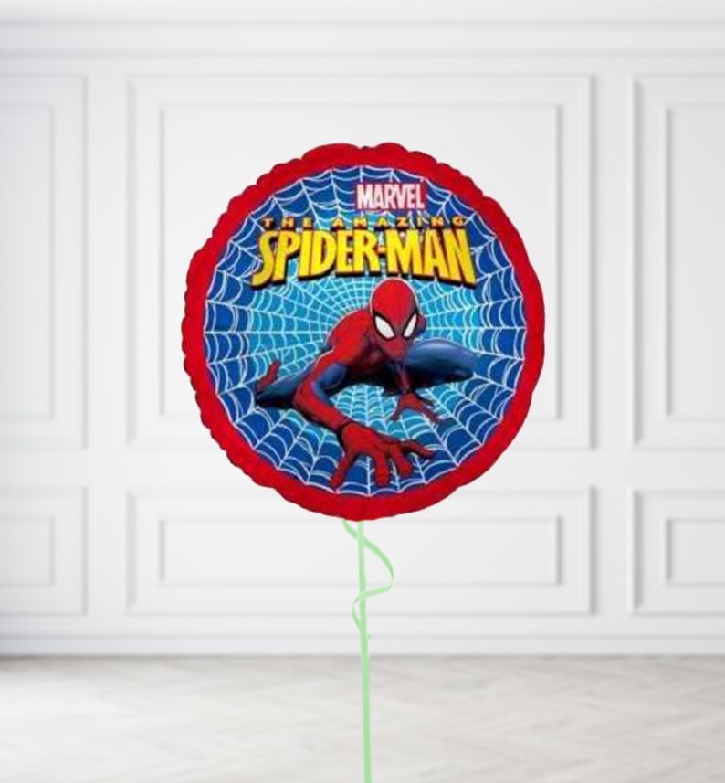 Spiderman Web Balloons, Build a Helium Filled Bunch: No Extras, Build a Bouquet: No Extras