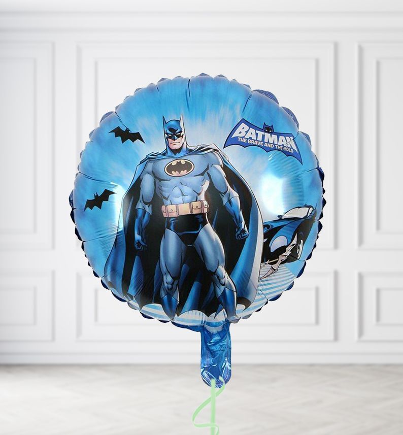Batman Round Balloons, Build a Helium Filled Bunch: No Extras, Build a Bouquet: No Extras