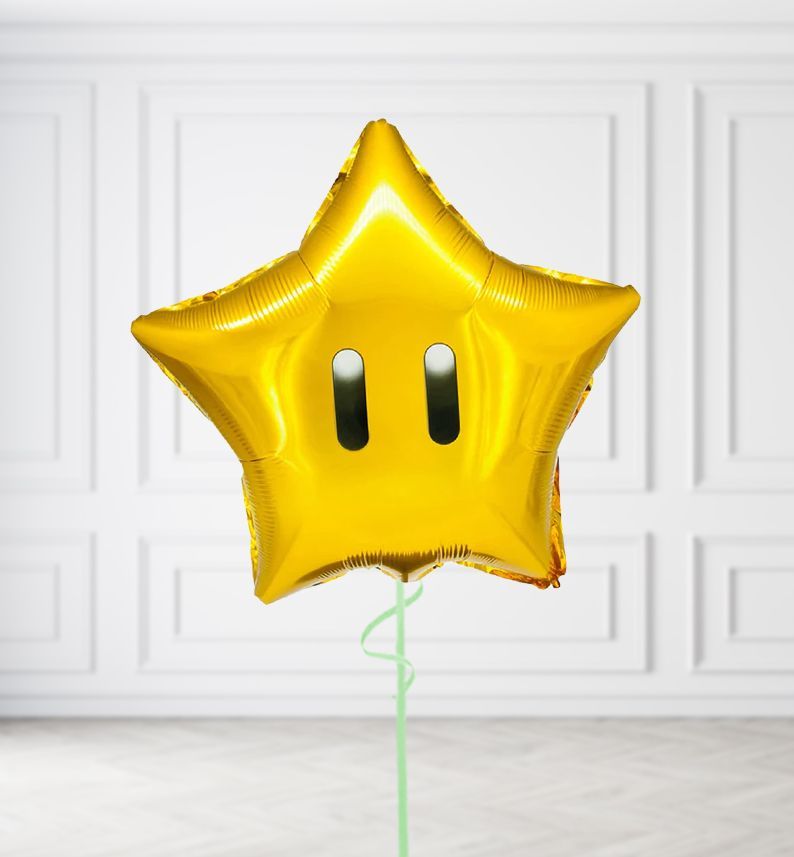 Super Mario Star Balloons, Build a Helium Filled Bunch: No Extras, Build a Bouquet: No Extras