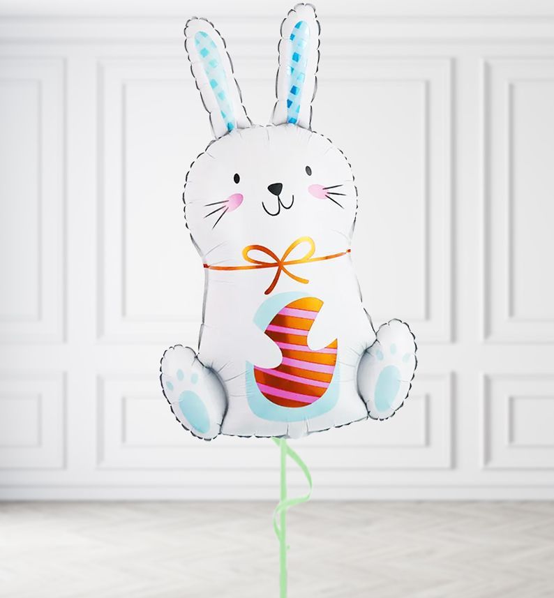 Easter Bunny with Egg Balloons, Build a Helium Filled Bunch: No Extras, Build a Bouquet: No Extras