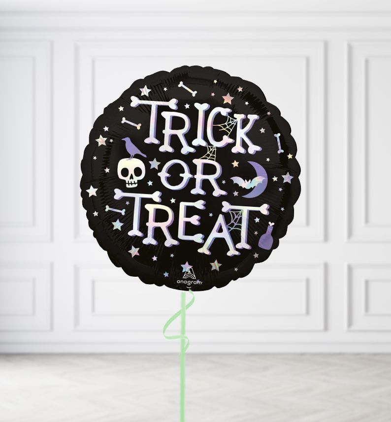 Trick or Treat Holographic Balloons, Build a Helium Filled Bunch: No Extras, Build a Bouquet: No Extras