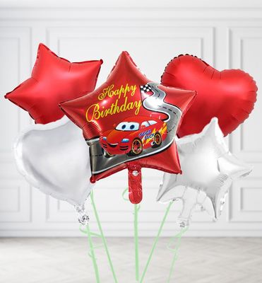Lightning McQueen Star Balloons