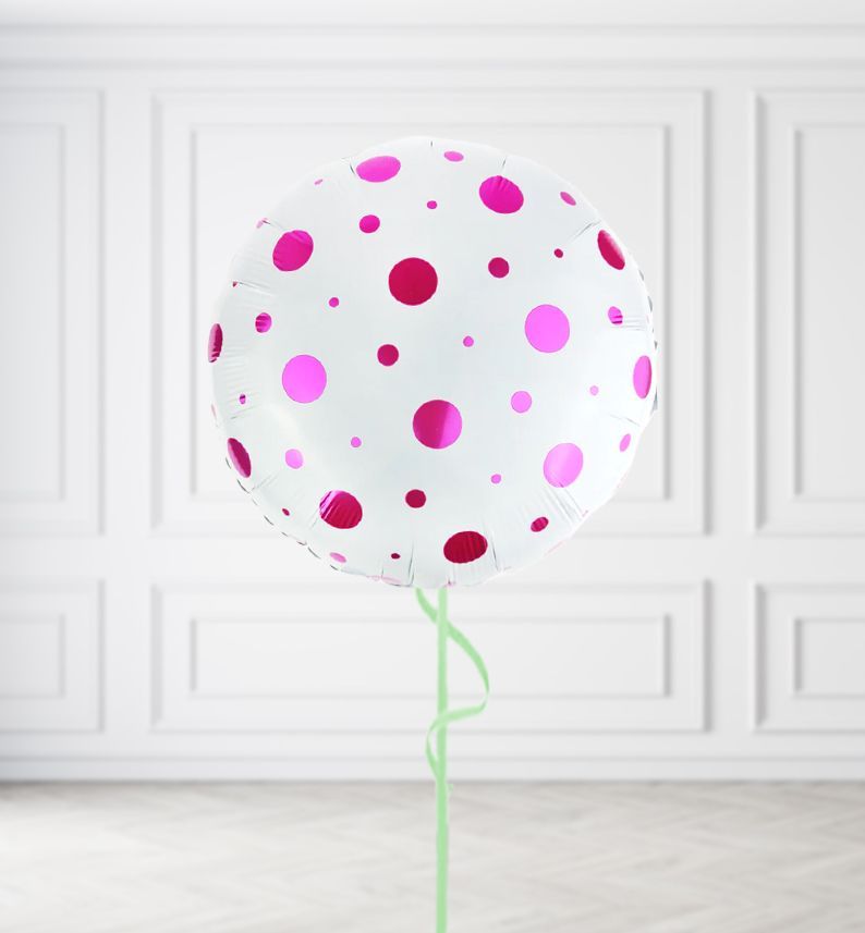 Rose Dots Balloons Rose Dots Balloons, Build a Helium Filled Bunch: No Extras, Build a Bouquet: No Extras