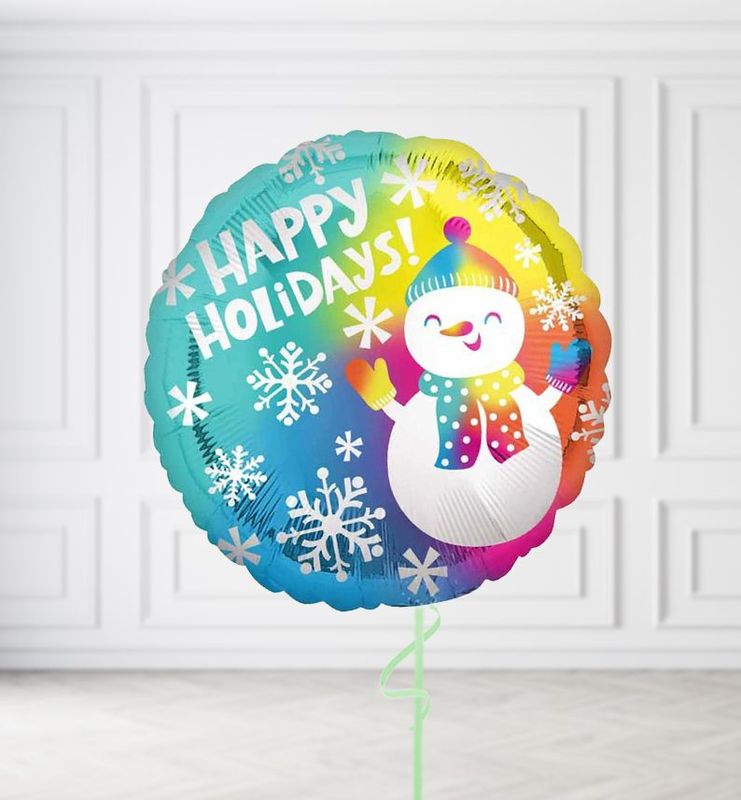 Happy Holidays Snowman Balloons Happy Holidays Snowman Balloons