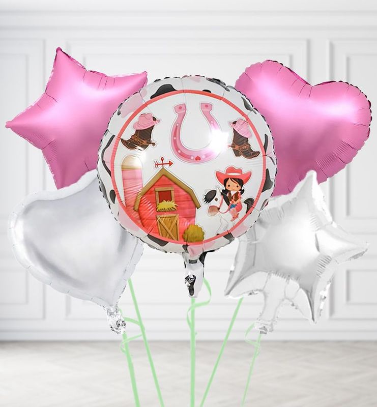 Cowgirl Round Balloons
