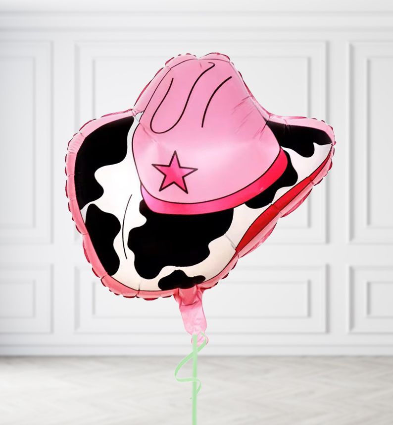 Cowgirl Hat Balloons, Build a Helium Filled Bunch: No Extras, Build a Bouquet: No Extras