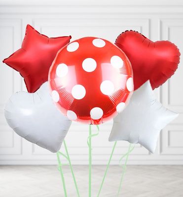 Red Polka Dot Balloons Red Polka Dot Balloons