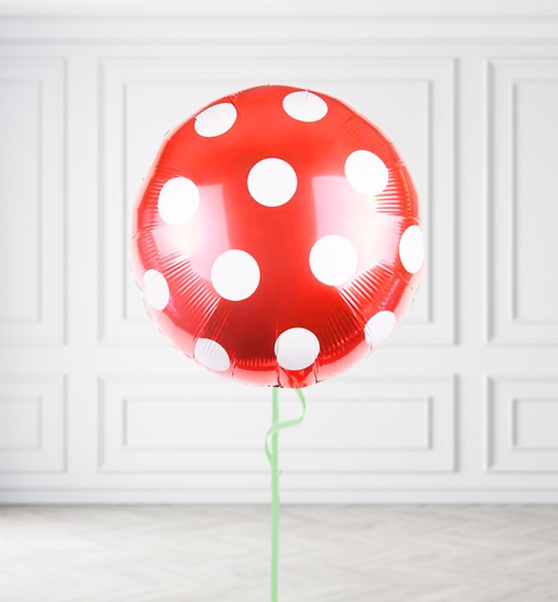 Red Polka Dot Balloons, Build a Helium Filled Bunch: No Extras, Build a Bouquet: No Extras