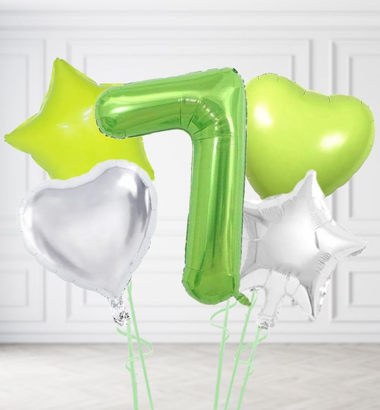 Lime Green Number Balloons Lime Green Number Balloons