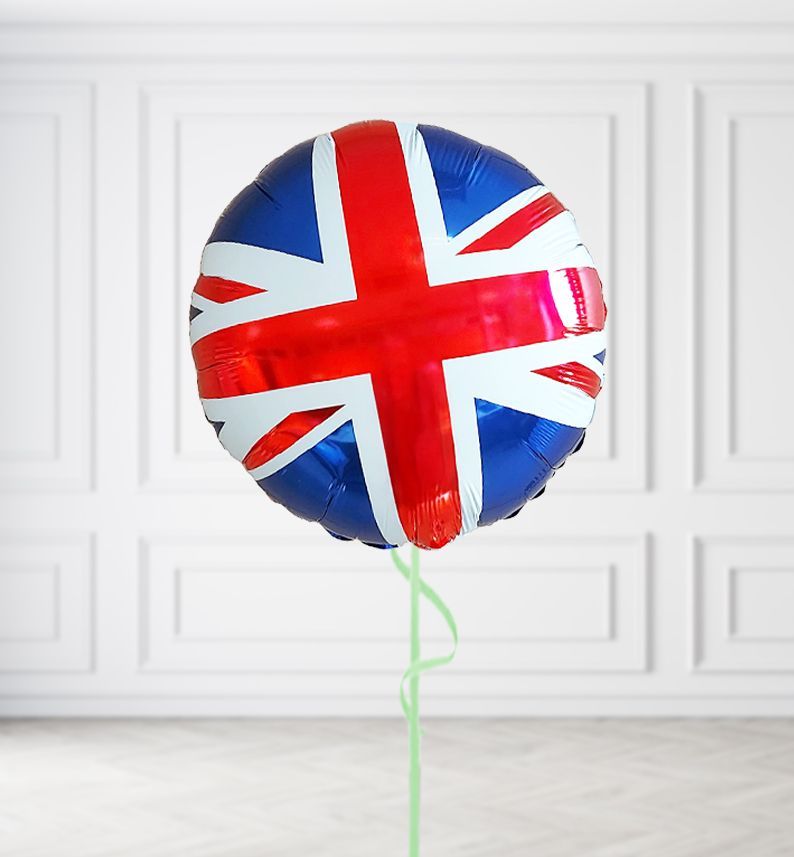 Great Britain Flag Balloons, Build a Helium Filled Bunch: No Extras, Build a Bouquet: No Extras