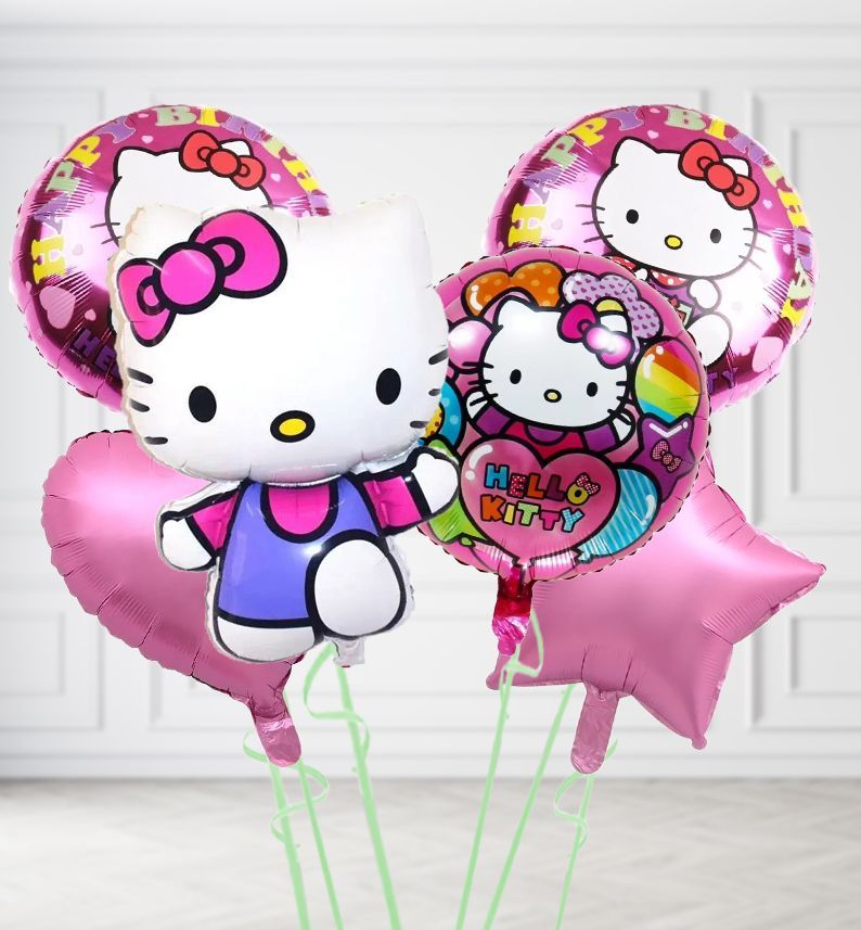 Hello Kitty Purple Collection Balloons, Colour Theme: Pink