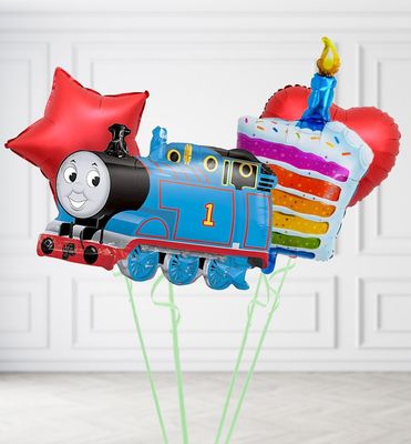 Thomas the Tank Birthday Cake Duo Balloons