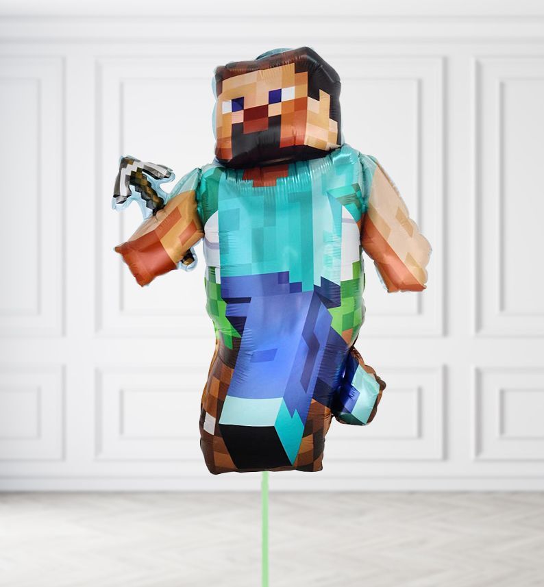 Minecraft Steve Balloons Minecraft Steve Balloons, Build a Helium Filled Bunch: No Extras, Build a Bouquet: No Extras