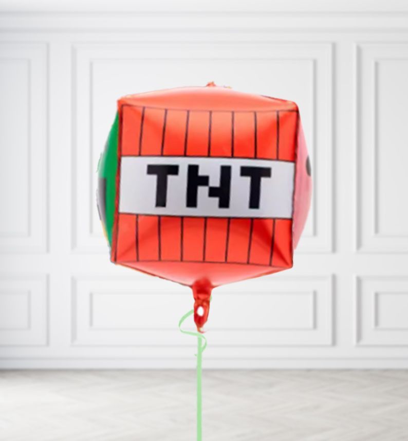 Minecraft TNT Block Balloons, Build a Helium Filled Bunch: No Extras, Build a Bouquet: No Extras