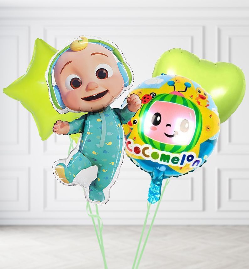 Cocomelon Baby JJ  Duo Balloons, Colour Theme: Match with Centrepiece