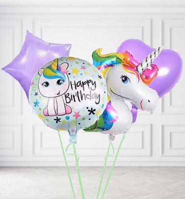 Happy Birthday Unicorn Duo Balloons Happy Birthday Unicorn Duo Balloons