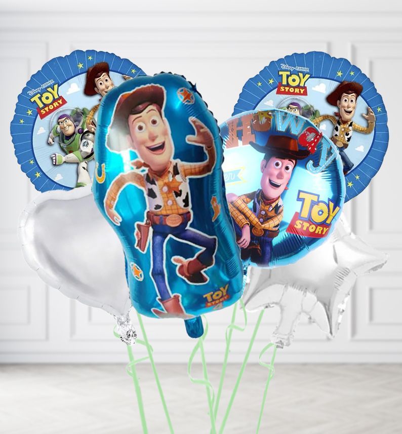 Toy Story Woody Collection Balloons, Colour Theme: Silver