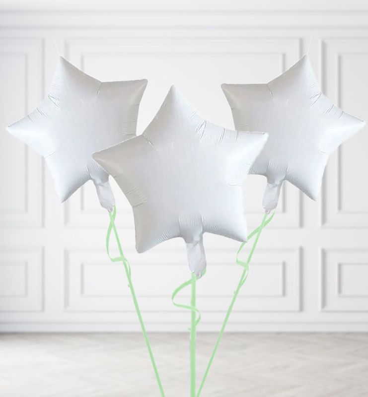 White Star Balloon Bunches