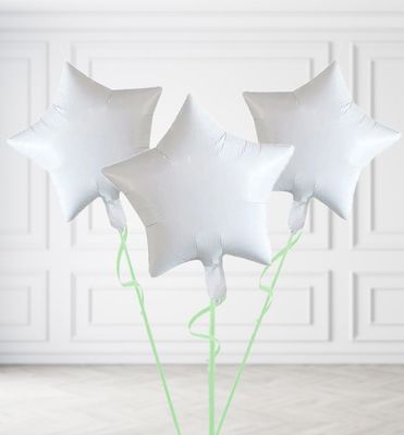 White Star Balloon Bunches