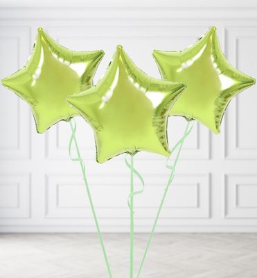Green Star Balloon Bunches Green Star Balloon Bunches