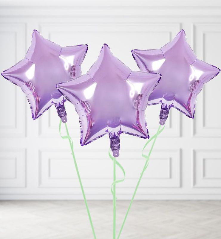 Lilac Star Balloon Bunches Lilac Star Balloon Bunches