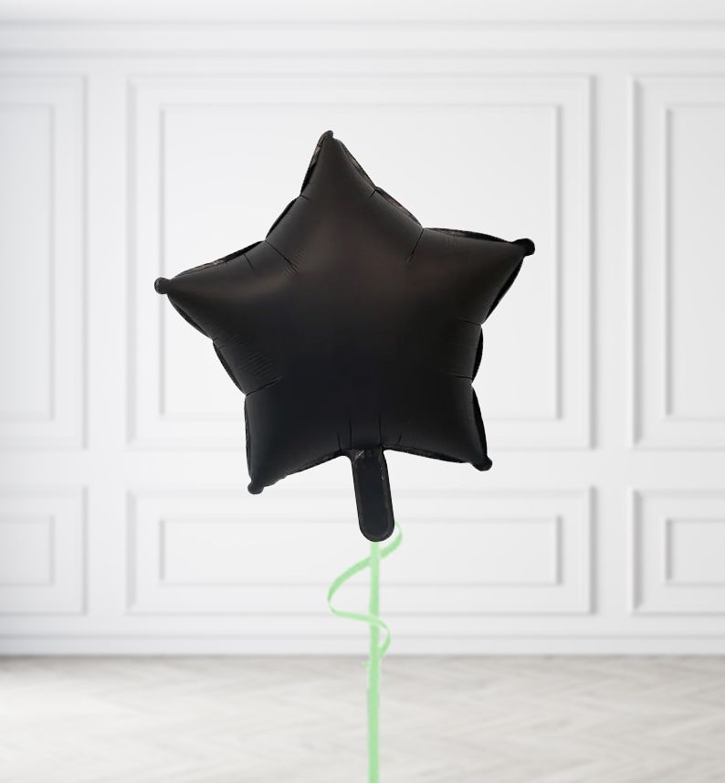 Black Star Balloon Bunches, Build a Helium Filled Bunch: Single Balloon