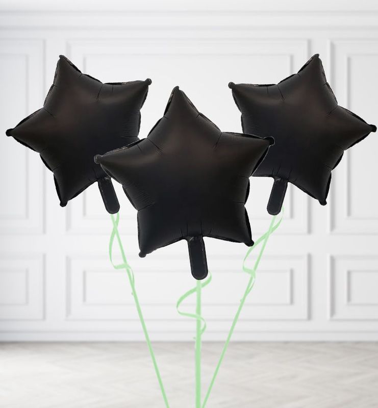Black Star Balloon Bunches