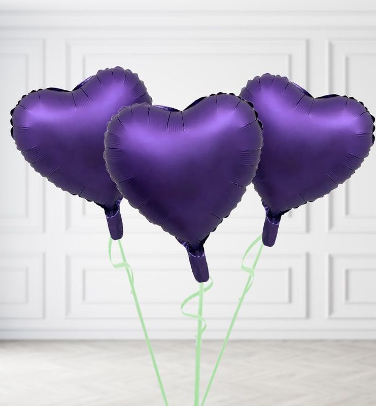 Purple Heart Balloon Bunches