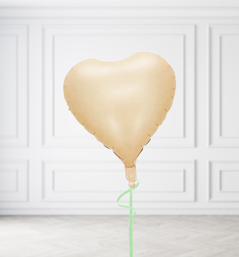 Sand Heart Balloon Bunches, Build a Helium Filled Bunch: Single Balloon