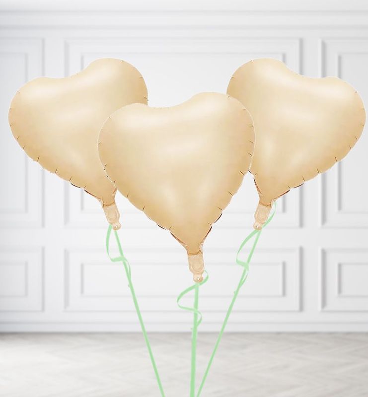 Sand Heart Balloon Bunches