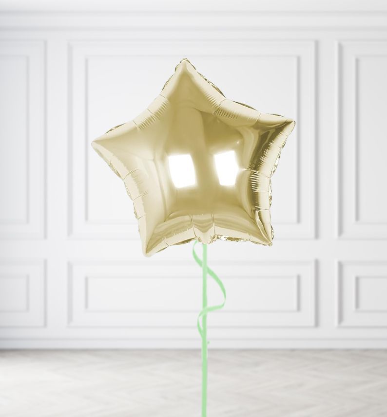 Champagne Gold Balloon Bunches, Build a Helium Filled Bunch: Single Balloon