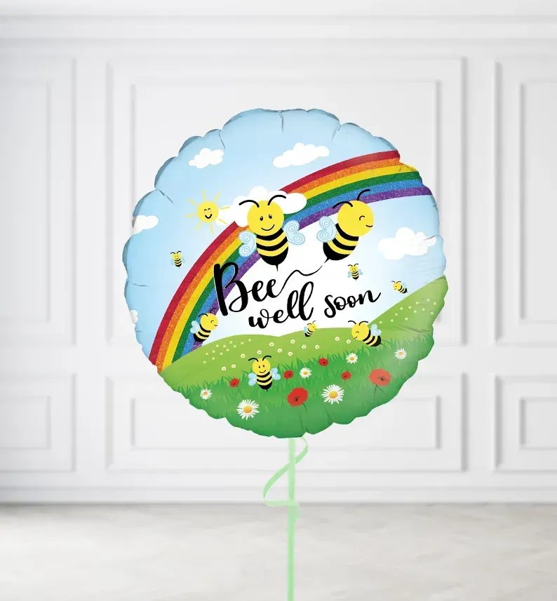 Bee Well Soon Balloons Bee Well Soon Balloons, Build a Helium Filled Bunch: No Extras, Build a Bouquet: No Extras