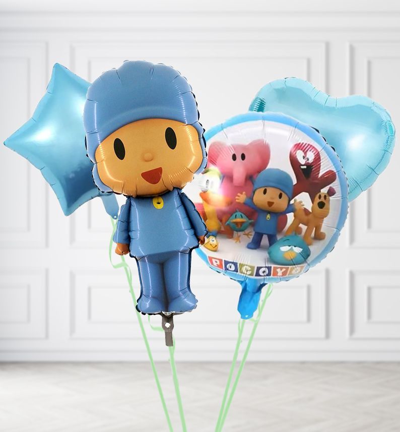 Pocoyo Duo Balloons, Build a Helium Filled Bunch: Pokoyo Duo Bunch, Colour Theme: Match with Centrepiece