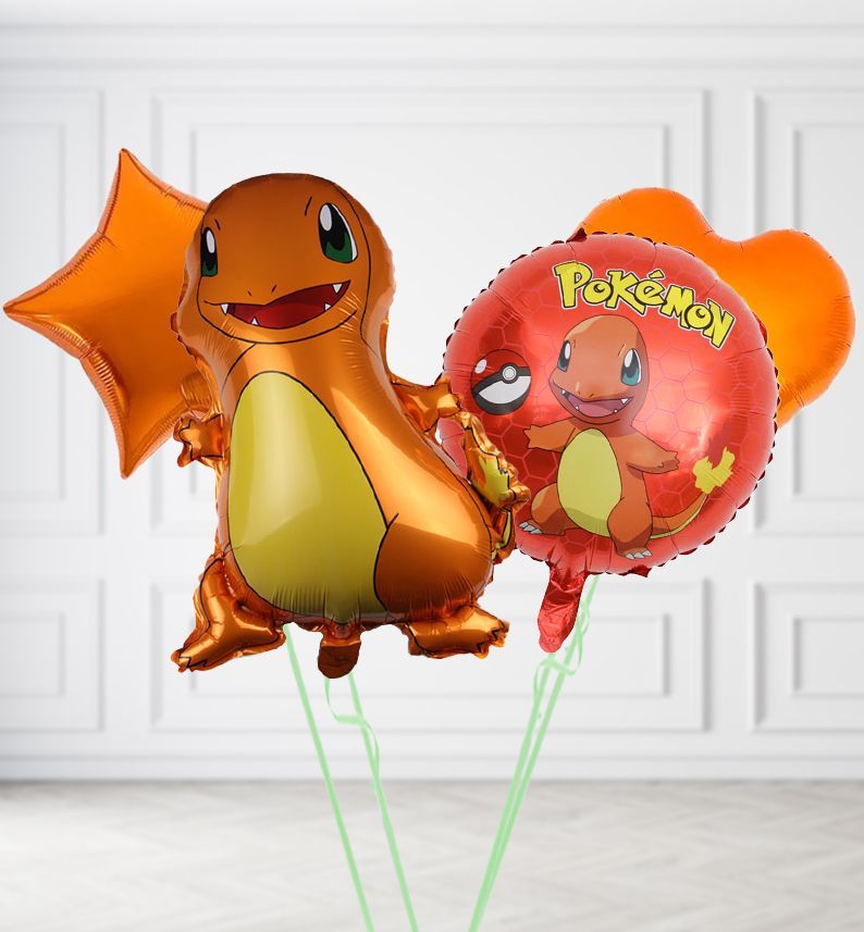 Pokemon Charmander Duo Balloons, Build a Helium Filled Bunch: Pokemon Charmander Duo Balloons, Colour Theme: Match with Centrepiece