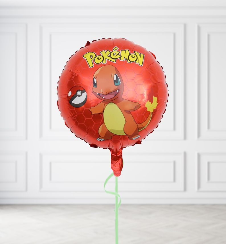 Pokemon Charmander Round Balloons, Build a Helium Filled Bunch: No Extras, Build a Bouquet: No Extras