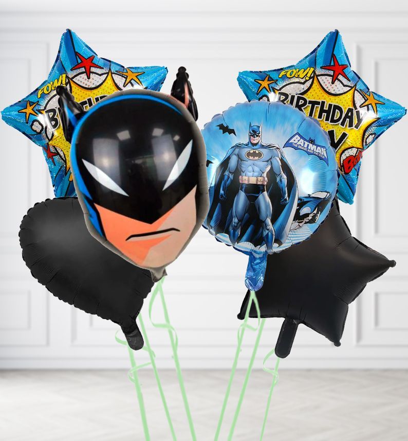 Batman Collection Balloons, Build a Helium Filled Bunch: Batman Balloon Collection, Colour Theme: Black