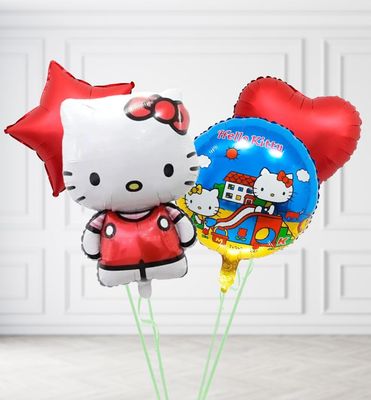 Red Hello Kitty Duo Balloons