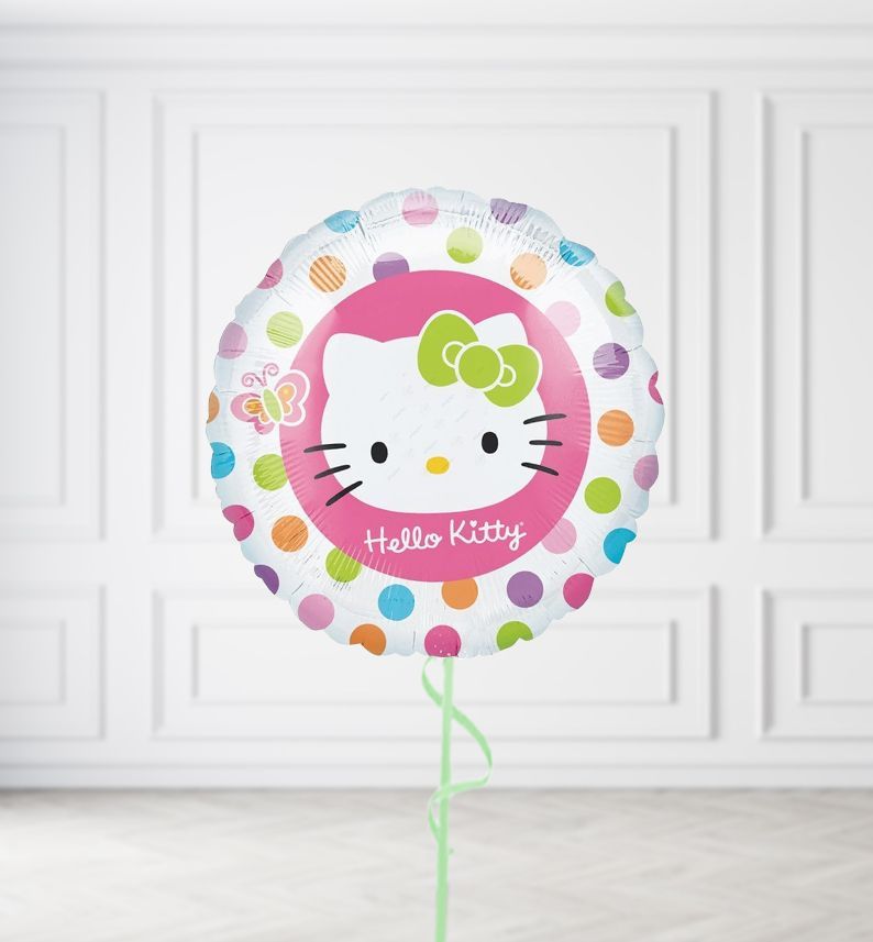 Dotty Hello Kitty Balloons, Build a Helium Filled Bunch: No Extras, Build a Bouquet: No Extras