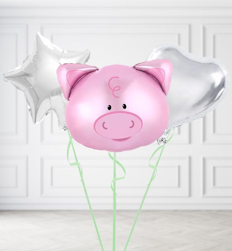 Pig Head Balloons