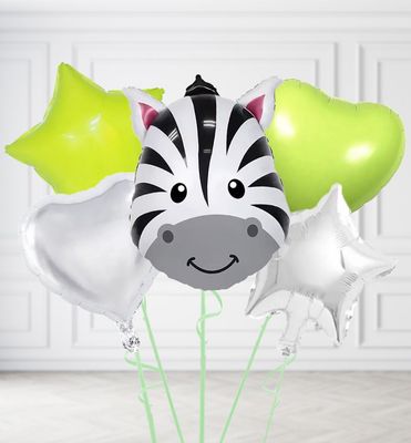 Zebra Head Balloons