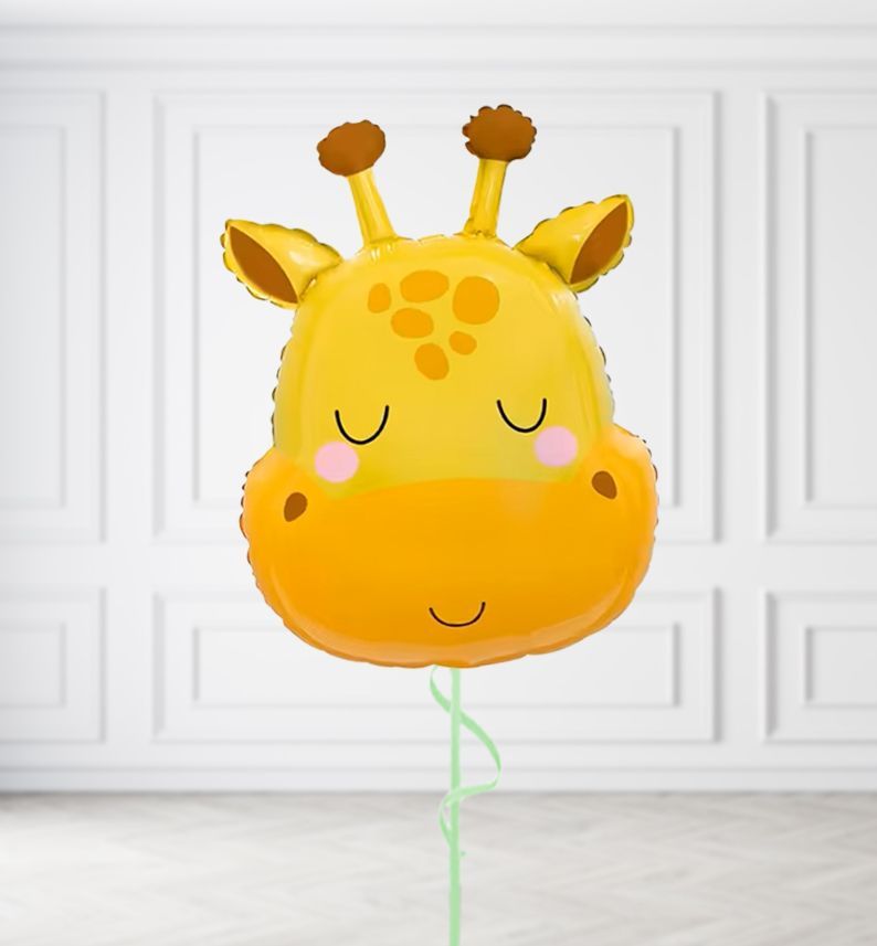Giraffe Head Balloons, Build a Helium Filled Bunch: No Extras, Build a Bouquet: No Extras