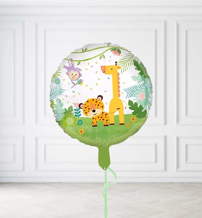 Jungle Friends Balloons, Build a Helium Filled Bunch: No Extras, Build a Bouquet: No Extras